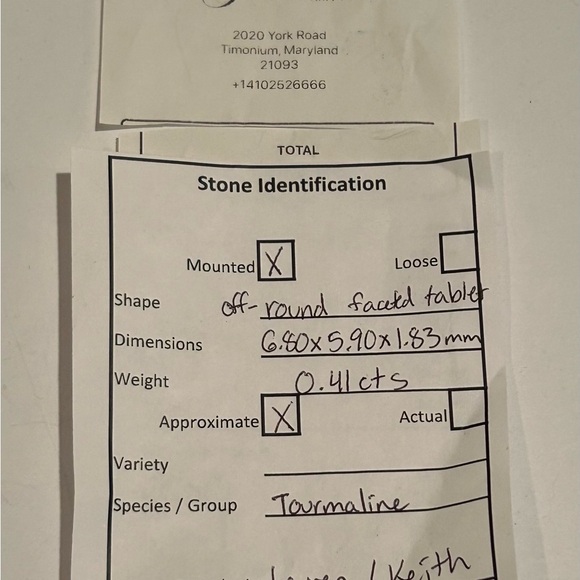 Vintage Pippa Small Aquamarine Tourmaline Necklace - Picture 6 of 6